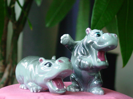 Kreiss & Co "Hippo Salt & Pepper Shakers "