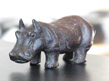 Small Metallic Hippo