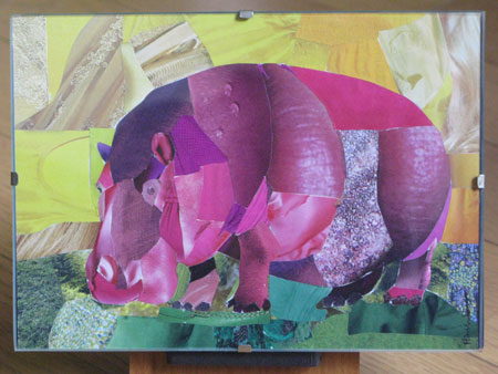 Collage Hippo by Haruko Shingyoku