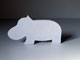 Paper canvas hippo