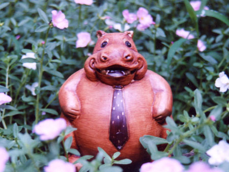 1998 piggy bank hippo