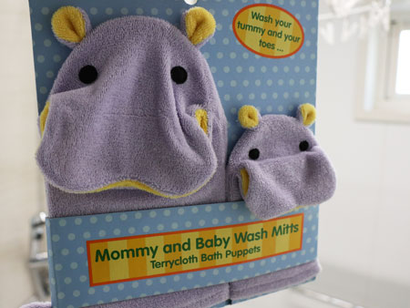 Mommy and Baby Wash Mitts