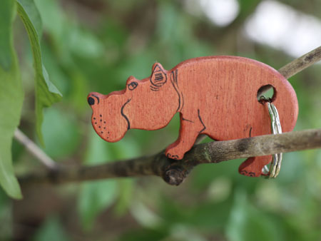 Key ring hippo