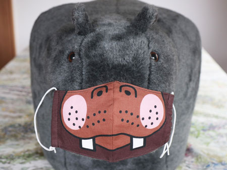 animal mask 2 hippopotamus