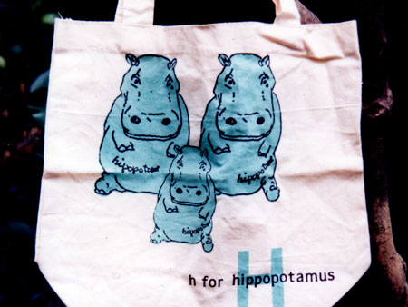 H for hippopotamus Bag
