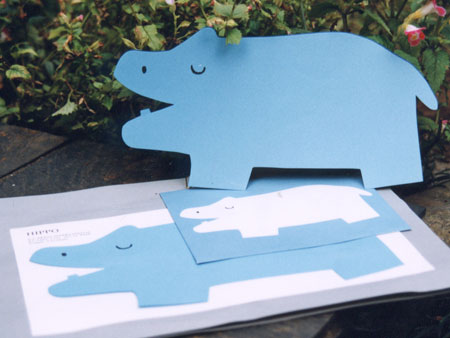 Letter Set Blue Hippo