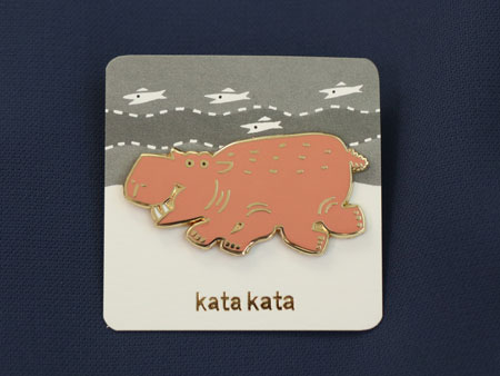 カバのブローチ kata kata