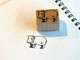 rubber stamp hippo