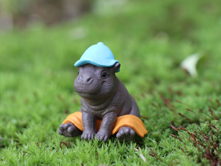 hippo figurine BANDAI