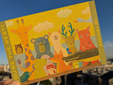 ANIMALS! ポストカード byハセナオ HASE NAO