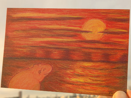 ポストカード”トシヒポの黄昏” Toshi Yoroizuka