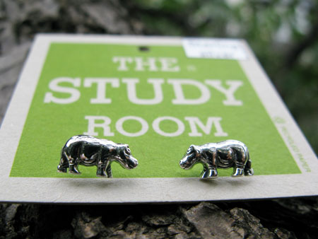 The Study Room Hippo Earring