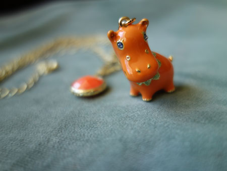 hippo necklace from Los Angels 