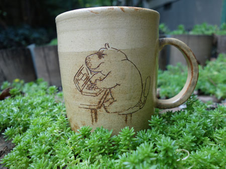 hippo mug by H.Reina