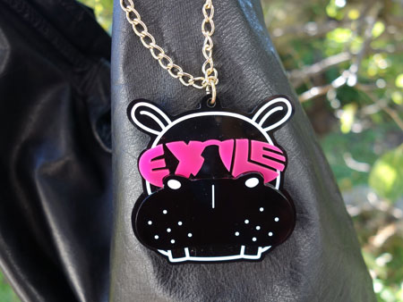 EXILE key chain hippo