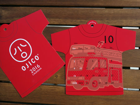 ojico Tシャツ カレンダー2016
