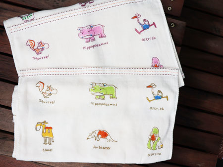 台湾の子供用タオル