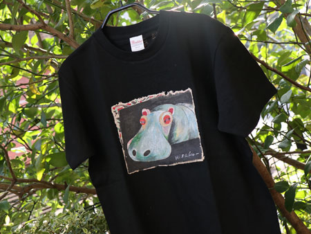 宇都宮動物園×HISAKO Tシャツ カバのハナ