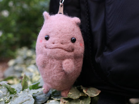 羊毛フェルトカバポーチ