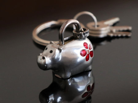 南京錠　ロック鍵3個付き