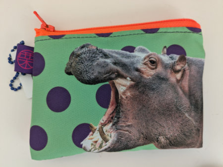 ティッシュケース　水玉　カバ