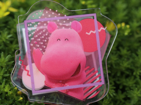 たべっ子どうぶつ THE MOVIE アクリルクリップセット　かばちゃん＆きりんちゃん