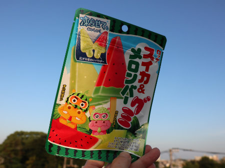 スイカ　メロンバーグミ　LOTTE