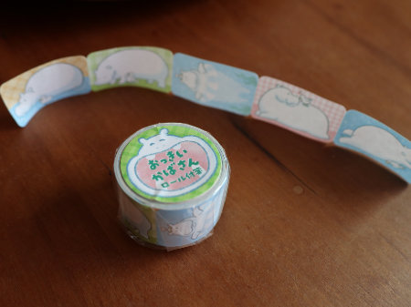 おっきいかばさん　ロール付箋